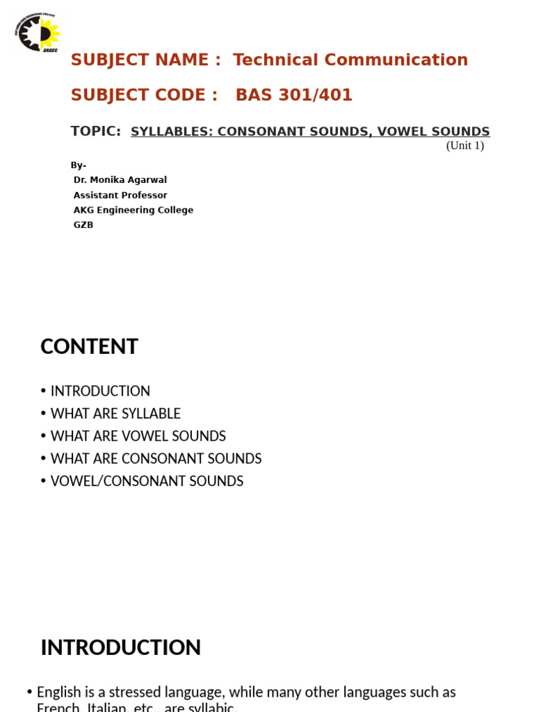Syllables, Vowels, and Consonants Explained | PDF | Syllable | Consonant