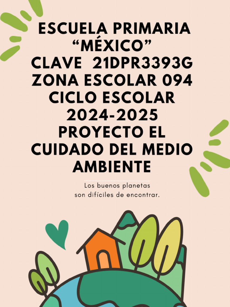 Cuidado del Medio Ambiente Escolar | PDF | Residuos | Entorno natural