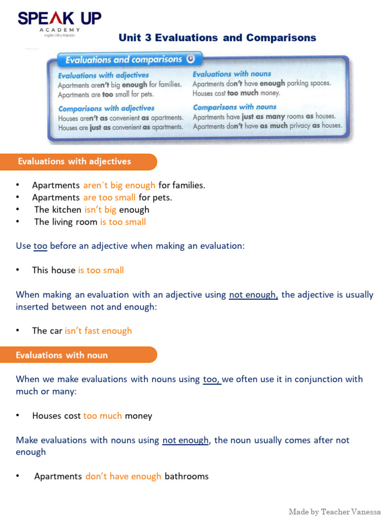 Evaluations and Tenses in English Grammar | PDF | Verb | Adjective