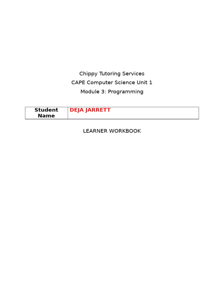Chippy Tutoring Services - Lesson On Functions | PDF