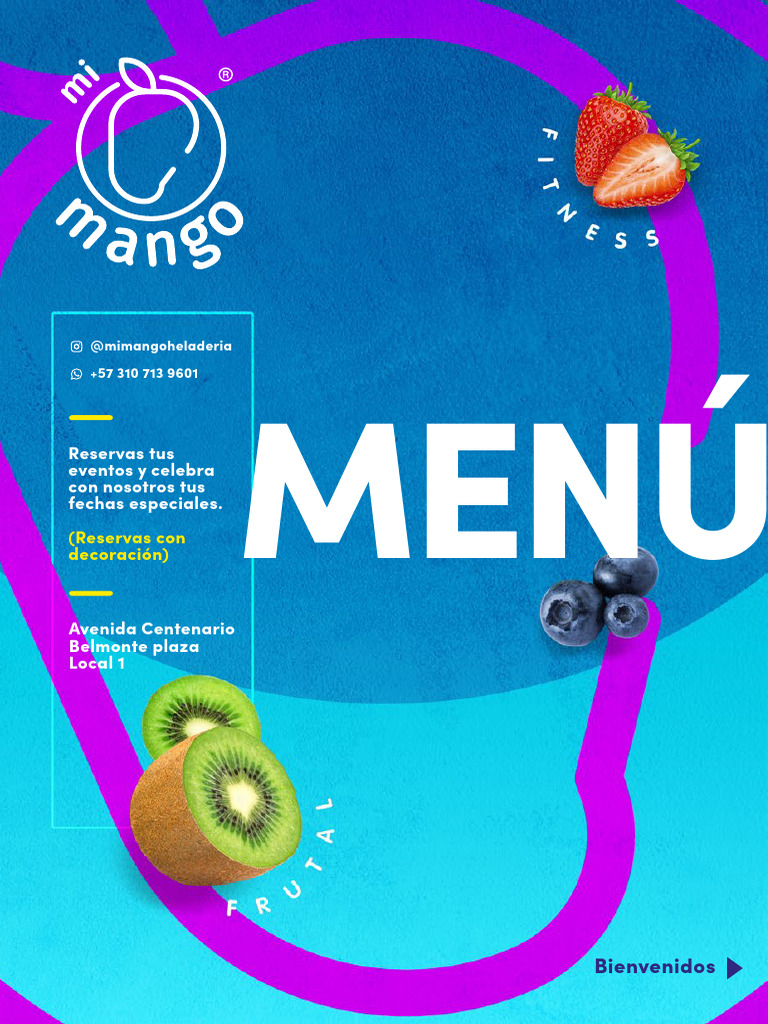 Menu Mi Mango Digital | PDF | Alimentos | Postres