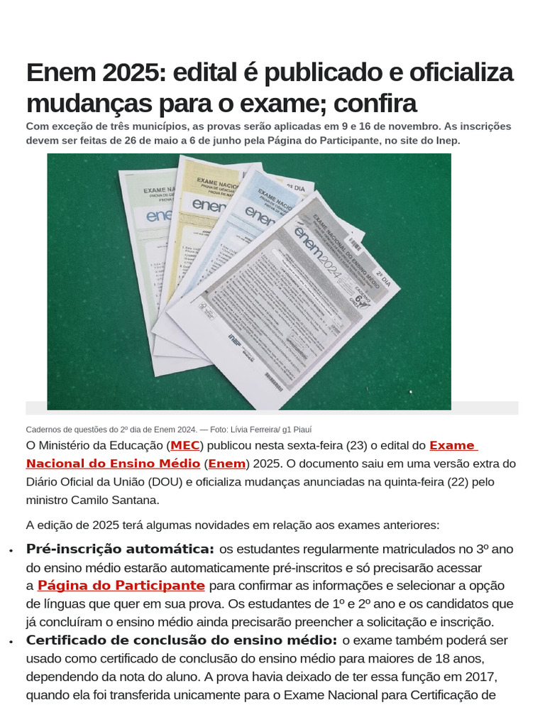 Enem 2025 | PDF