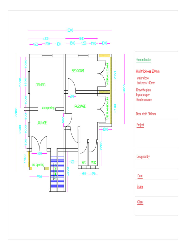 Architectural Floor Plan Dimensions | PDF