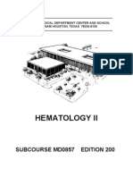 US Army Medical Course MD0857-200 - Hematology II