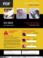 Lojack Early Warning Owners Manual