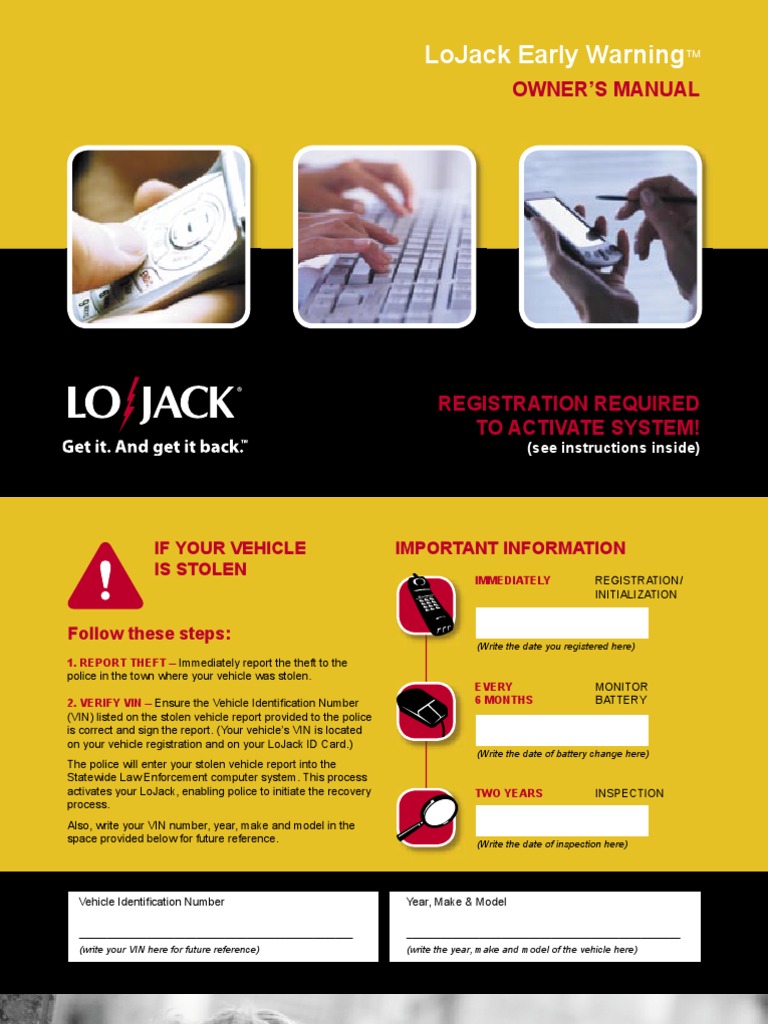 Lojack Early Warning Owners Manual | PDF | Assignment (Law) | Implied ...