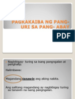 Pagkakaiba NG Pang-Uri Sa Pang - Abay