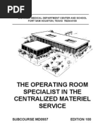Download US Army Medical Course MD0937-200 - The Operating Room Specialist in the Centralized Materiel Service by Georges SN8699949 doc pdf