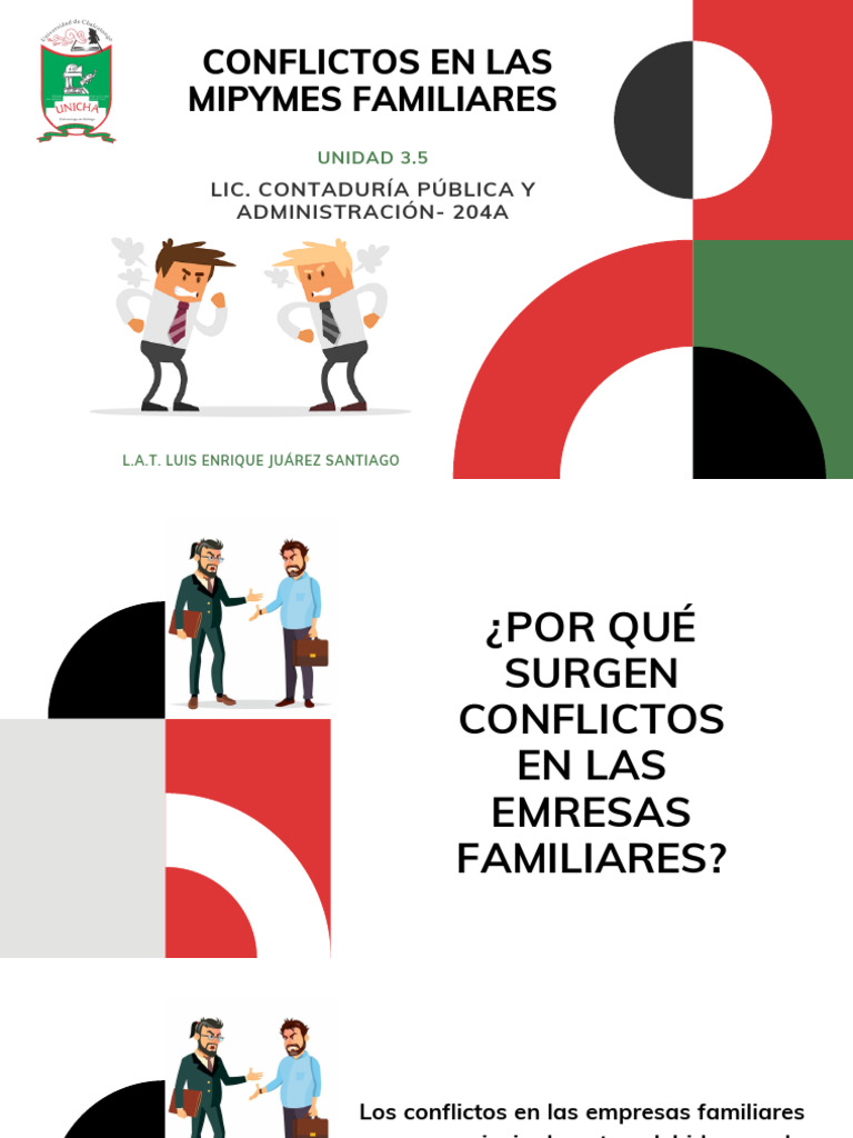 Conflictos en Empresas Familiares | PDF | Business | Compartir (Finanzas)