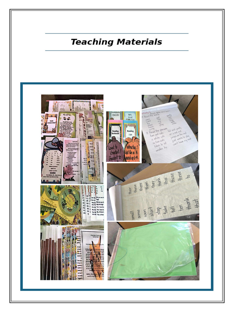 Teaching Materials Pdf