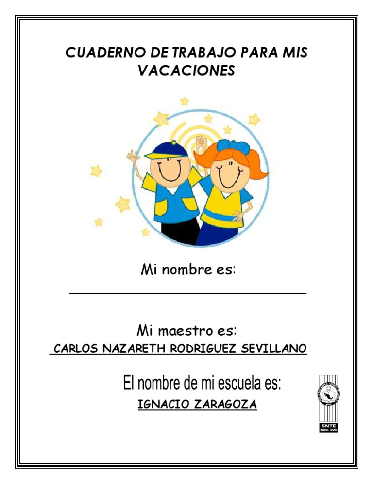 Cuaderno De Vacaciones Pdf