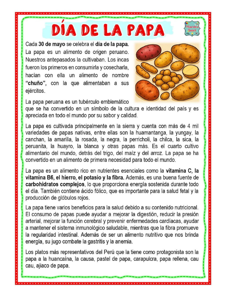 Dia de La Papa | PDF