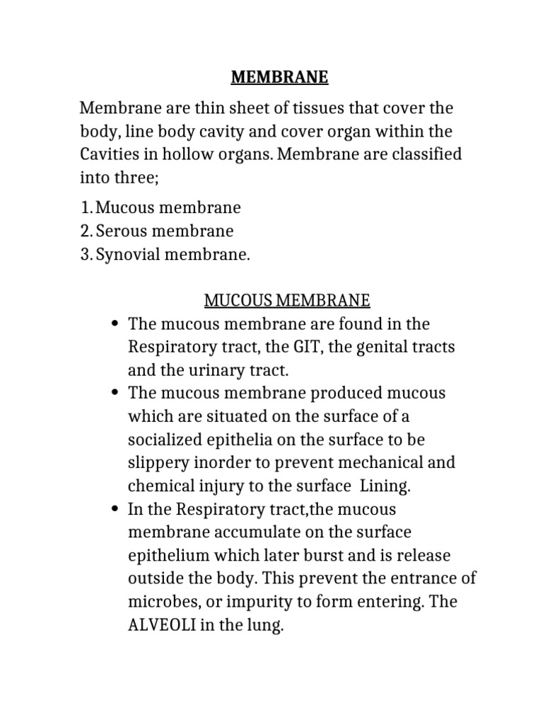 Membrane | PDF