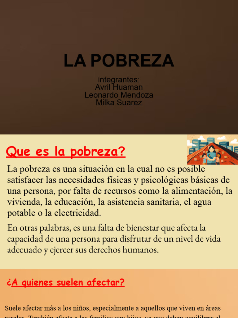 Causas y Soluciones a la Pobreza | PDF