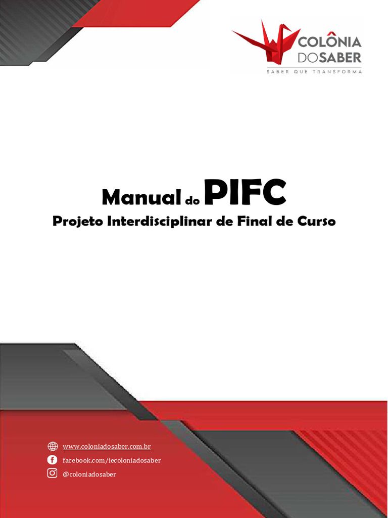 Manual do PIFC: Guia Prático Pedagógico | PDF | Pedagogia | Aprendizado