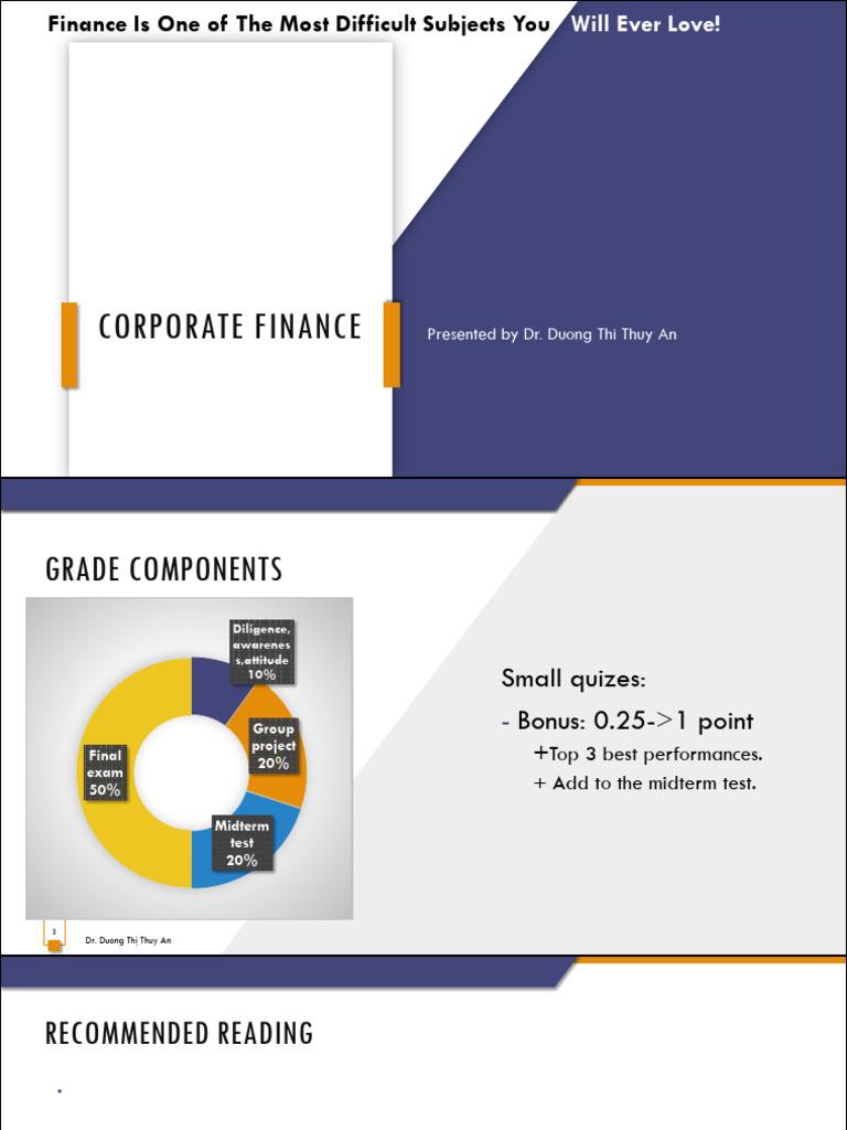 Corporate Finance Course Overview | PDF | Book Value | Equity (Finance)
