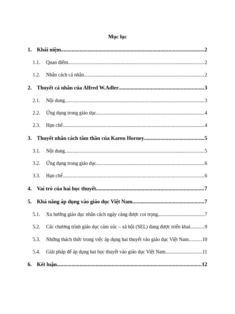 Thuyết Nhân Cách Cá Nhân - Nhóm 5 | PDF