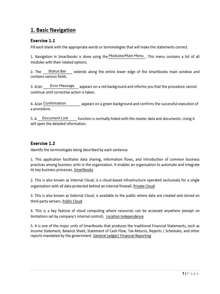 Smartbooks Navigation and Processes Guide | PDF | Cloud Computing | Invoice