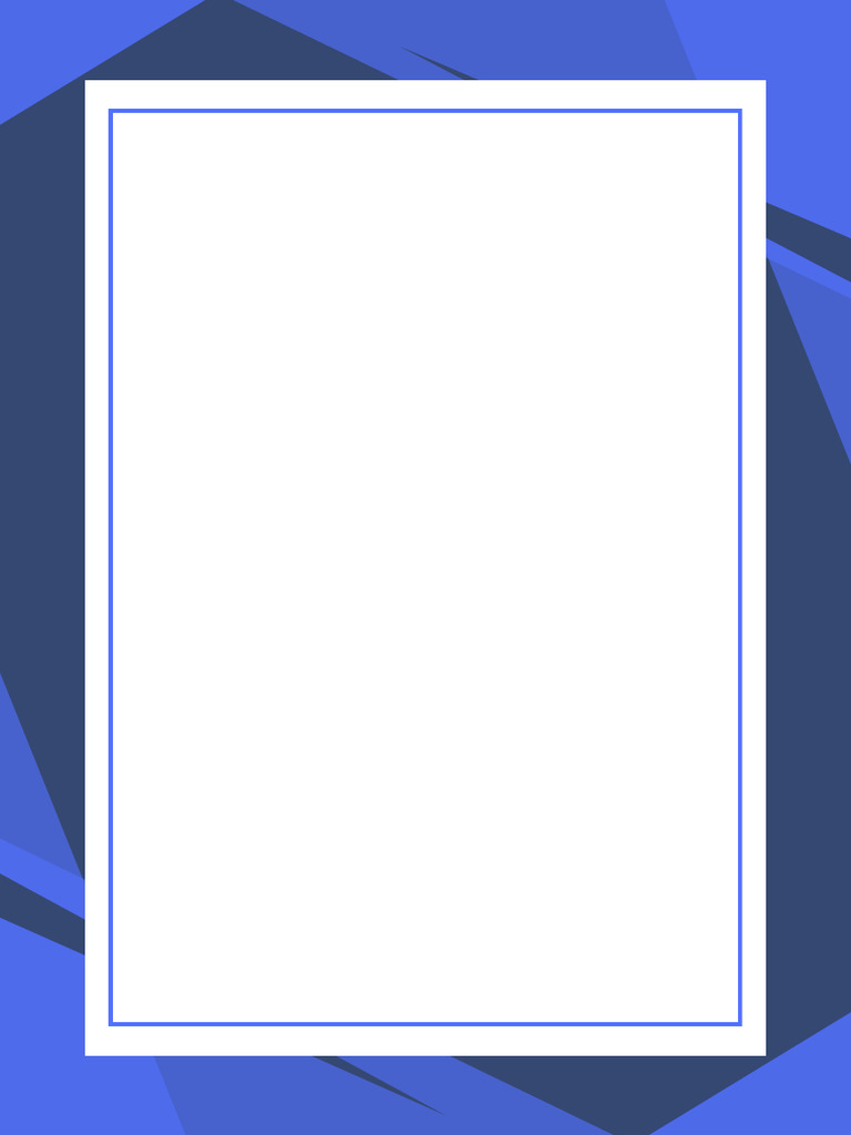 Blue Simple Page Border | PDF