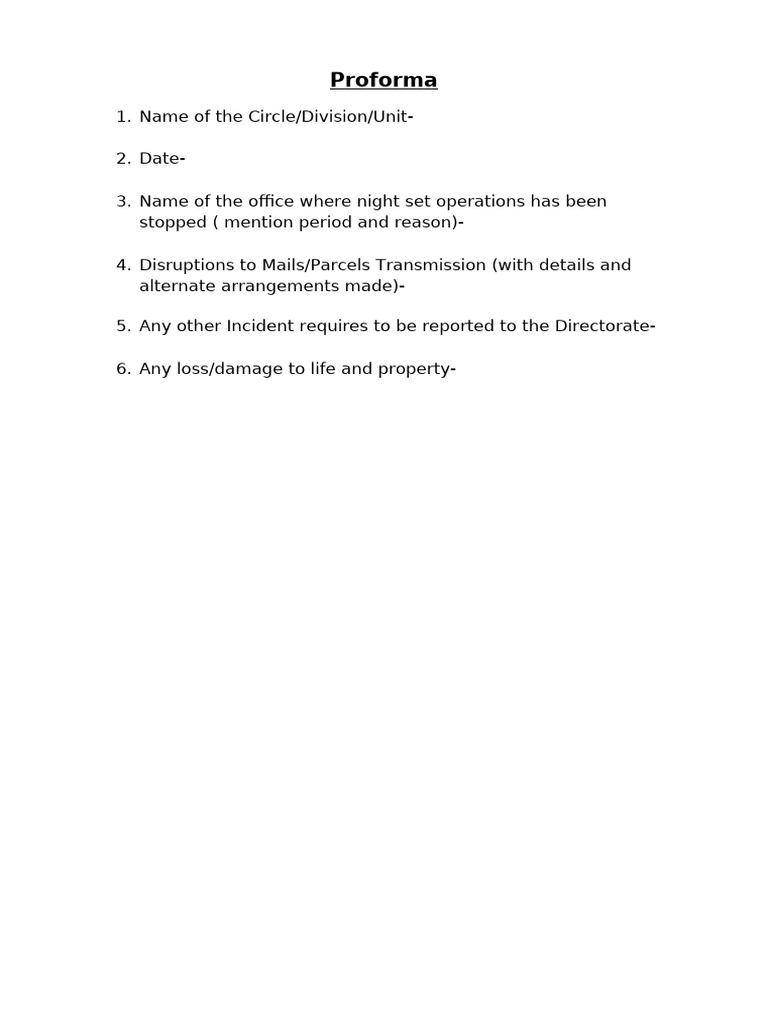 Daily Report Rms N Division (Performa) | PDF