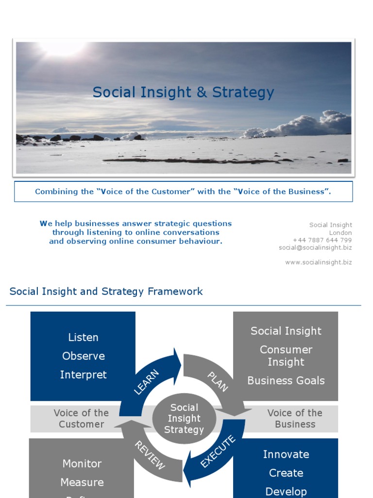 Social Insight Strategy Framework | PDF | Strategic Management ...