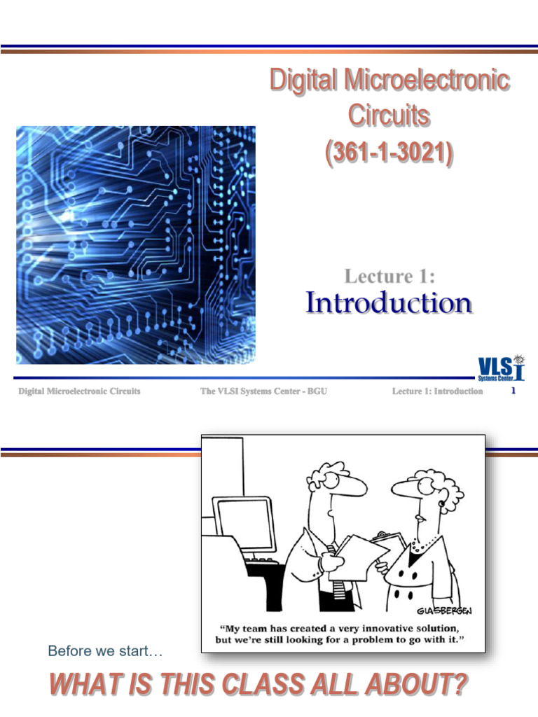 Introduction to Digital Microelectronics | PDF | Integrated Circuit ...