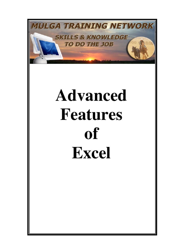 Advanced Excel | PDF | Chart | Microsoft Excel
