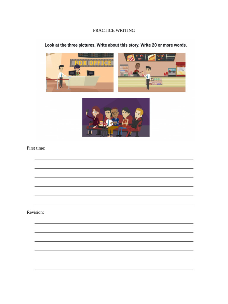 Writing Practice Template | PDF