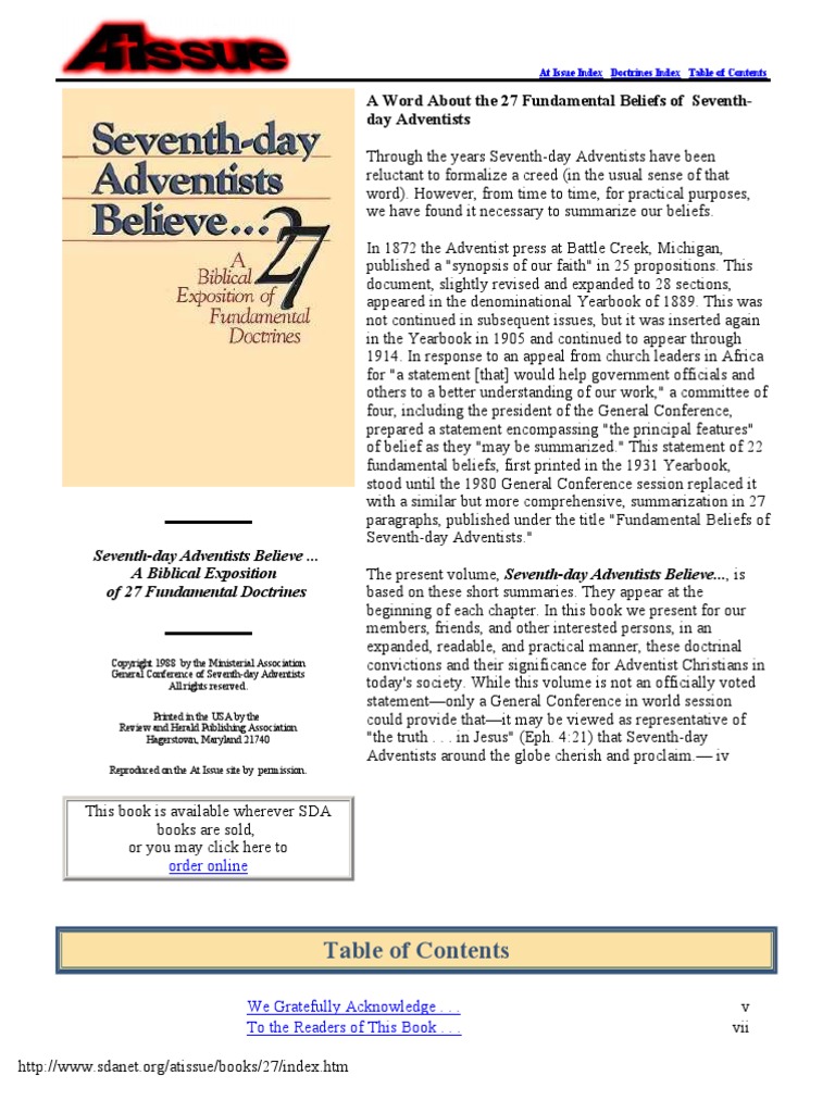 SeventhDay Adventists Believe (1st Edition) PDF Revelation