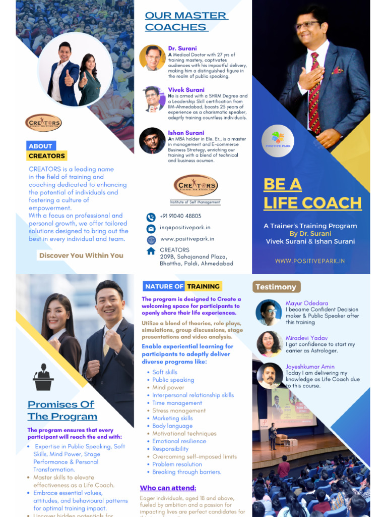 Be A Life Brochure | PDF