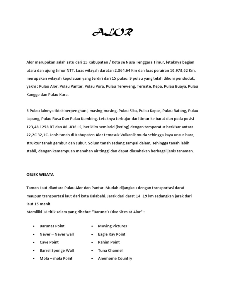ALOR | PDF