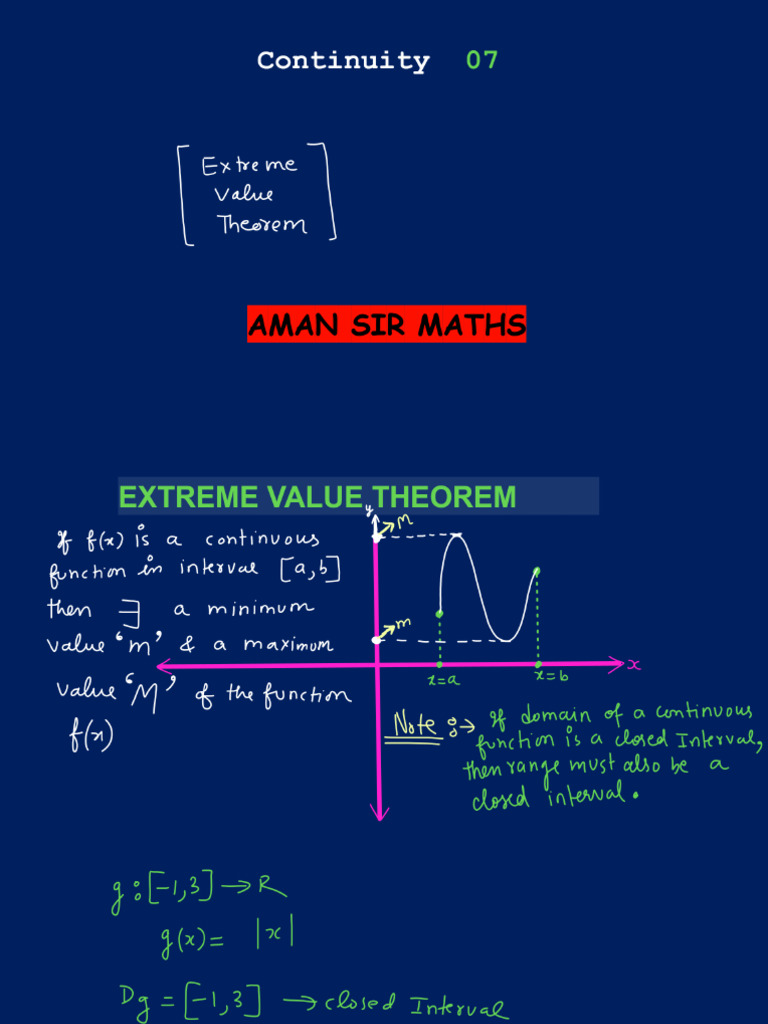 Continuity 07 - Class Notes - Bhannat Maths - Compressed | PDF
