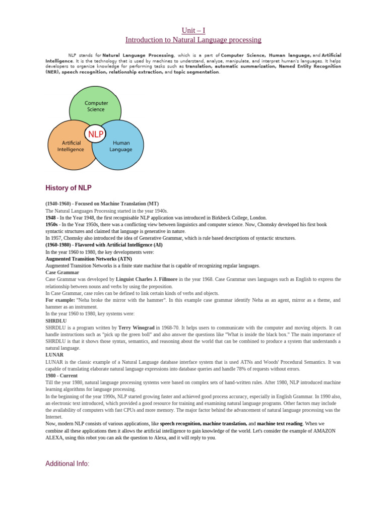 Introduction to Natural Language Processing | PDF | Regular Expression ...