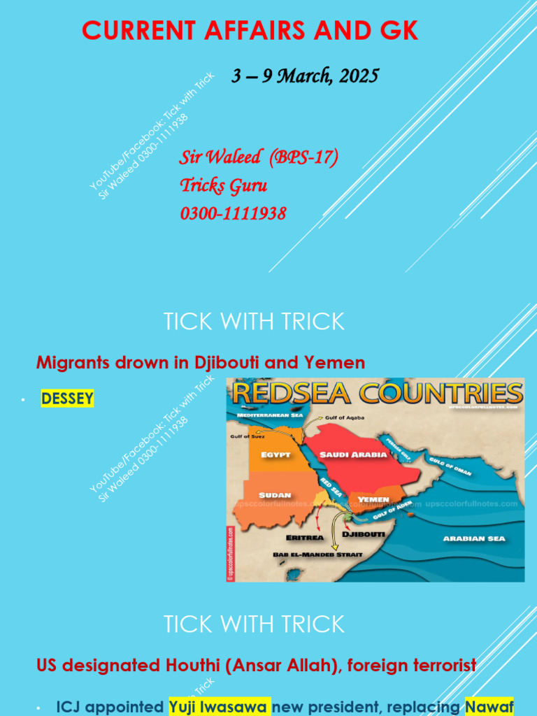 Current Affairs March 2025 | PDF