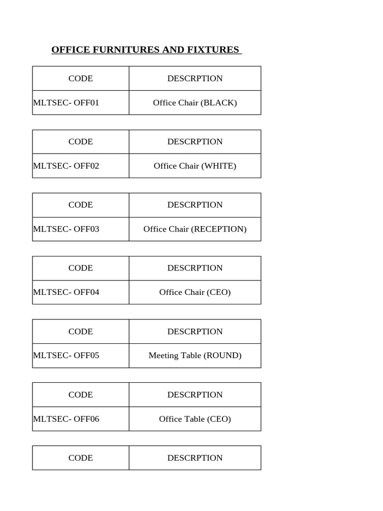 Company Assets Barcode | PDF