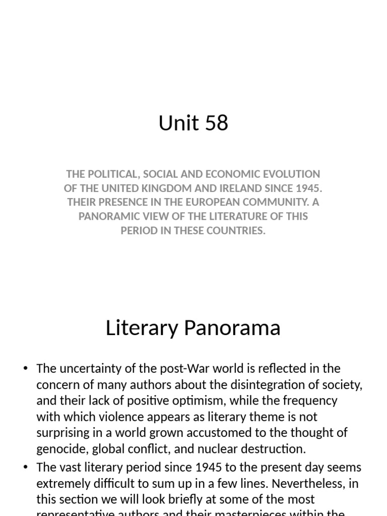 Unit 58 | PDF