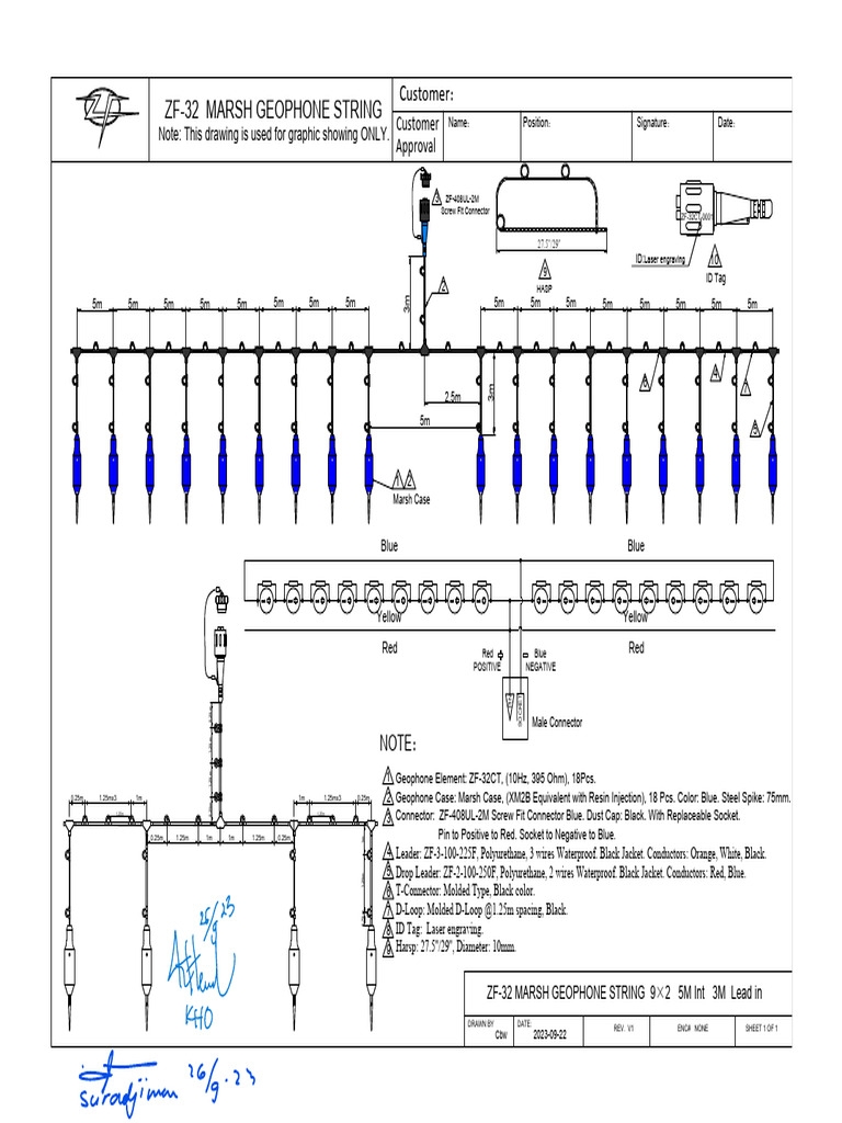 ZF-32 Marsh Geophone String Details | PDF | Electrical Connector ...