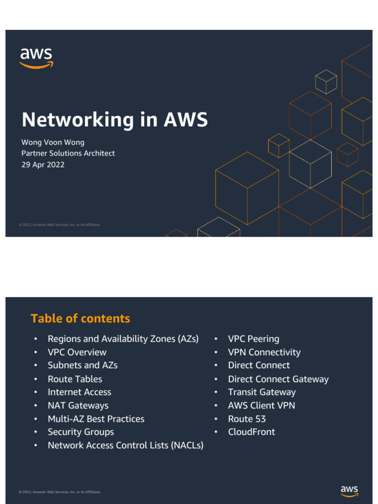 Module 2 - Networking on AWS -Animated | PDF | Ip Address | Amazon Web ...