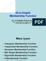 03.b-Chapt3 Membership Function: Dr. Ir - Wahidin Wahab M.SC