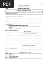 Home Affairs Medical Certificate BI 811 PDF Human Diseases And 