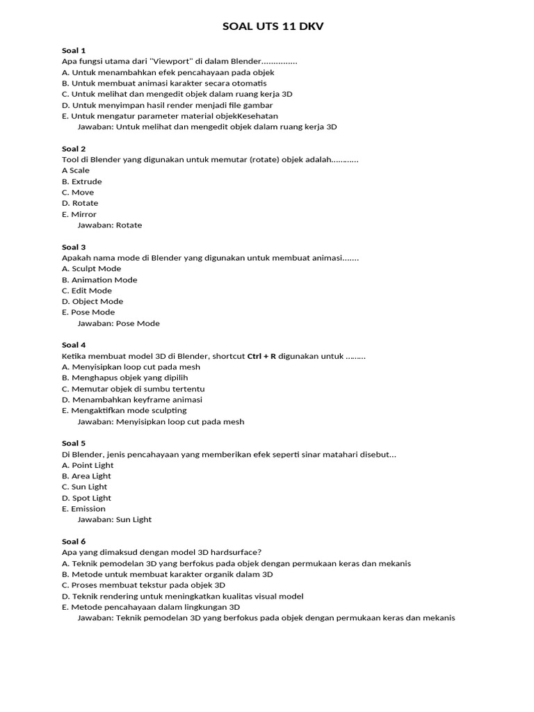Soal Uts Karya Desain Xi Dkv Pdf