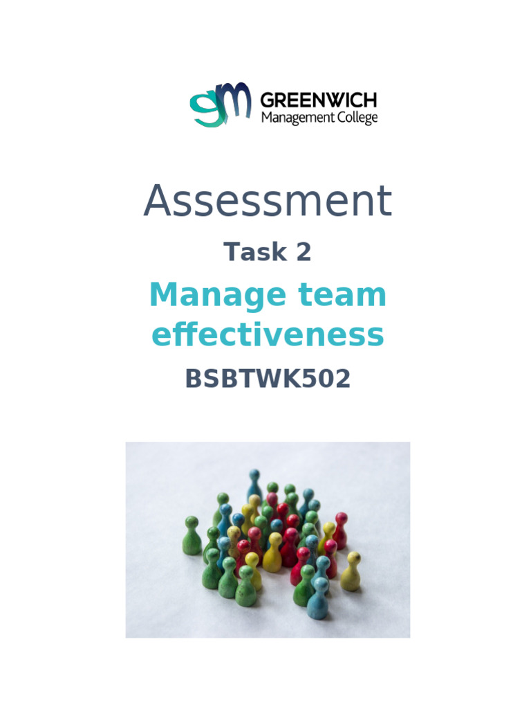 BSBTWK502 - Assessment Task 2 | PDF | Performance Indicator | Project ...