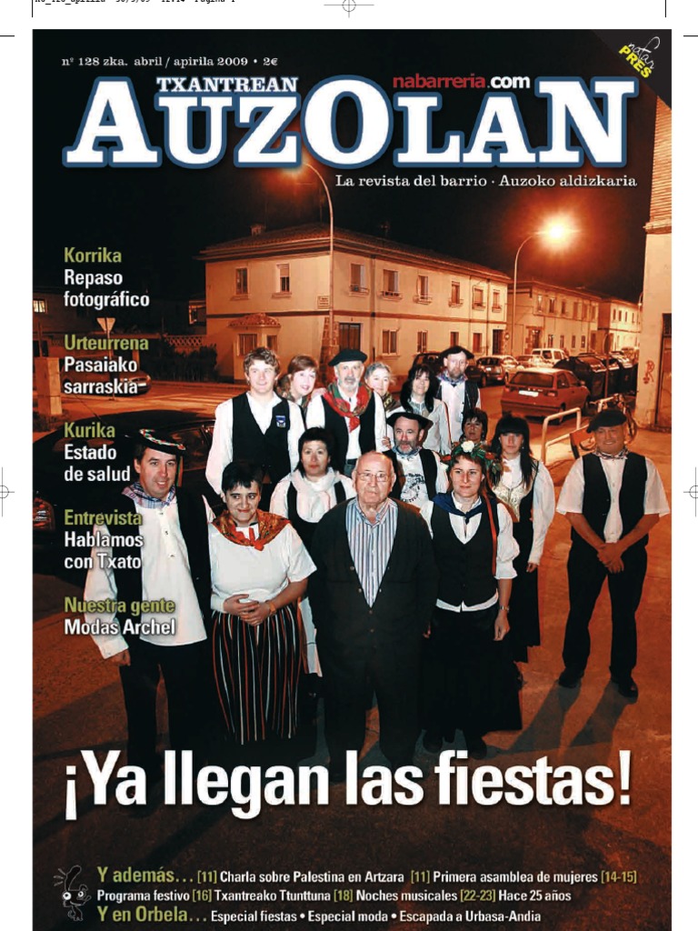 Txantrean Auzolan 128 Apirila 2009 Abril PDF Prisión