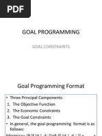 Goal Programming