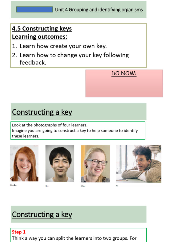 Constructing Identification Keys | PDF