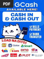 GCASH Cash In/Out Fees 2025 | PDF