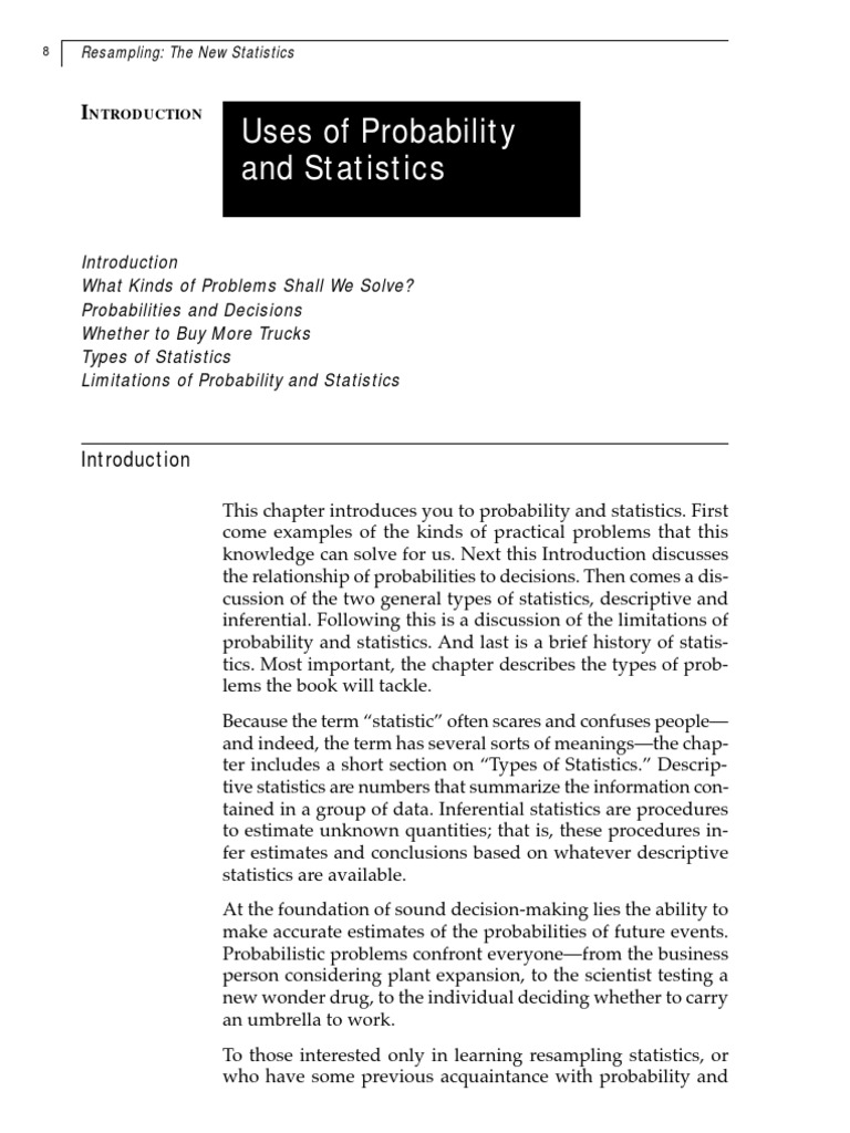 Understanding Probability and Statistics | PDF | Finance & Money Management
