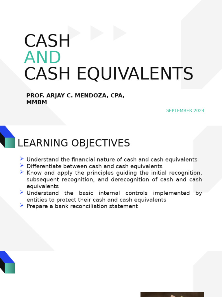 Understanding Cash and Cash Equivalents | PDF | Cheque | Banks