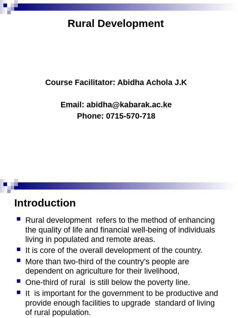 Rural Development PPP | PDF | Poverty | Poverty & Homelessness