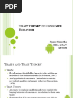 Trait Theory in Consumer Behavior